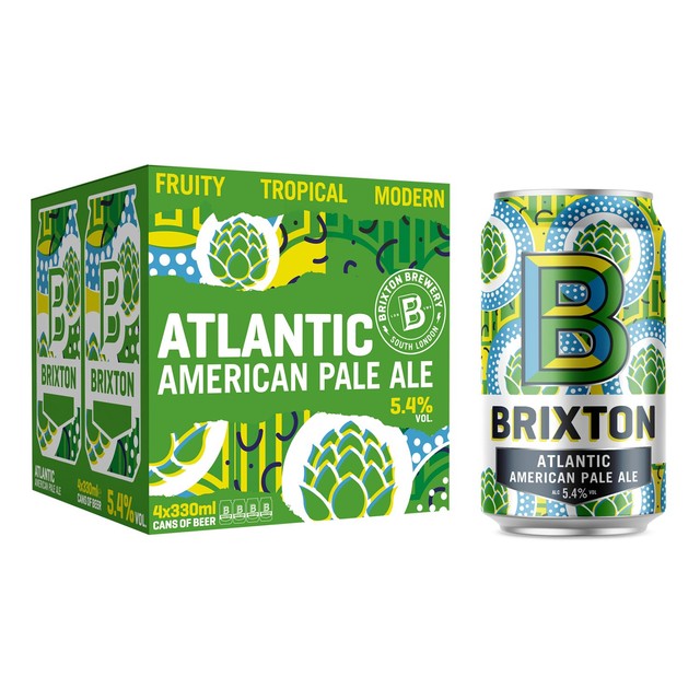 Brixton Brewery Atlantic American Pale Ale 4 x 330ml - British product
