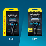 Wilkinson Sword Hydro 5 men's razor and blade refills (British brand)