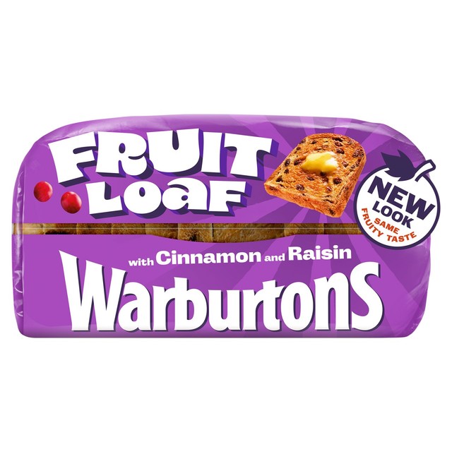 Warburtons raisin loaf with cinnamon 400g (British brand)
