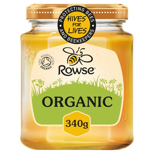 Rowse organic set honey 340g, imported from the UK