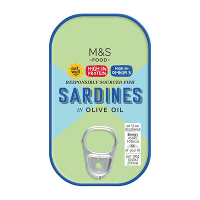 M&S Sardinen in Olivenöl Konserven Sardinen 120g