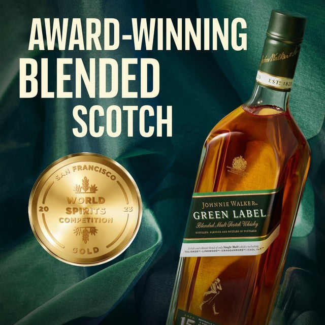 Johnnie Walker Green Label blended Scotch whisky 70cl, UK version