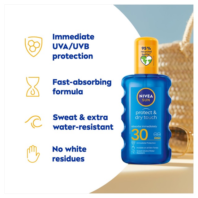 Nivea sun cream spray SPF 30 200ml, imported from the UK