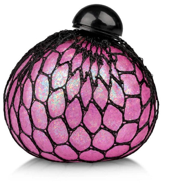 Tobar glitter squishy mesh ball assorted colors 7cm - British product
