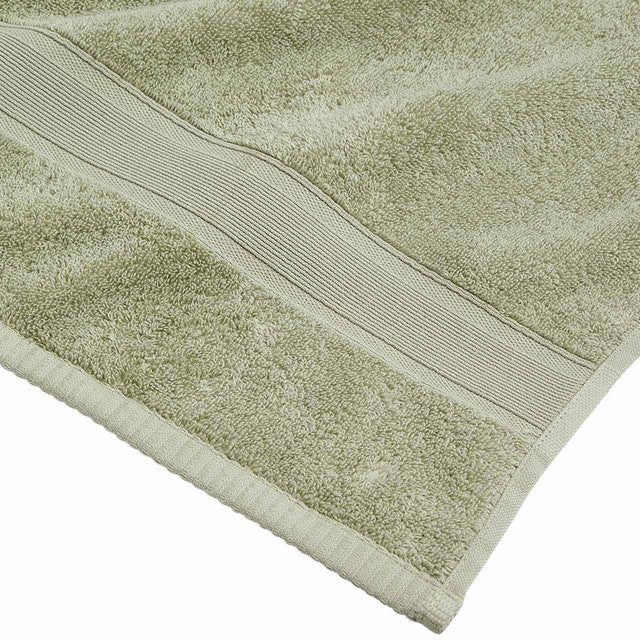 M&S hand towel sage green, imported from the UK
