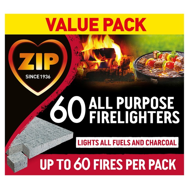 Zip all purpose firelighters block 60 (British brand)