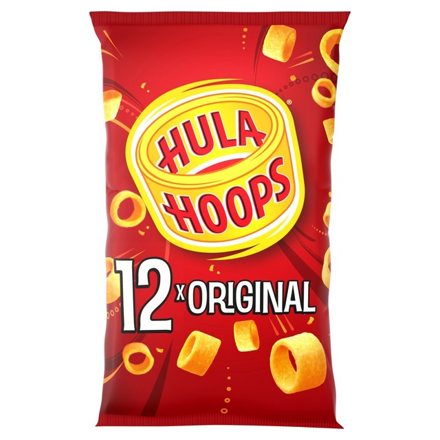 Hula Hoops Original Potato Rings Crisps 12 x 24g Multipack, UK version