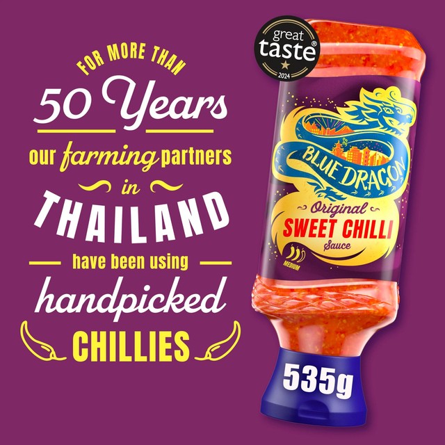Blue Dragon sweet chilli dipping sauce 535g - British product