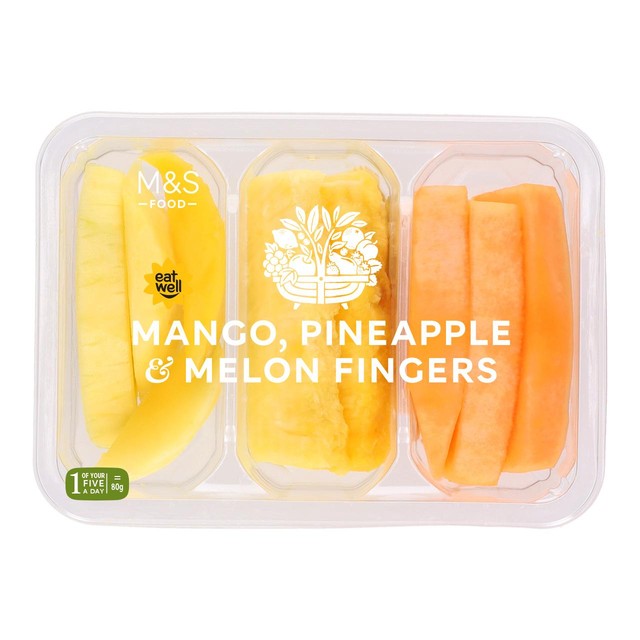 M&S mango pineapple melon fruit mix 300g, imported from the UK