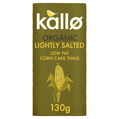 Kallo Økologisk lett saltet mais kake tynne 130g