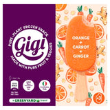 Greenyard Frozen Gigi Orange, Carrot & Ginger Lollies 3 x 70g pack, UK version