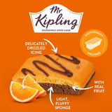 Mr Kipling chocolate orange cake slices 4 pack, imported from the UK