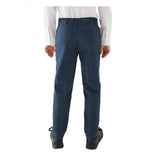 M&S boys skinny leg school trousers navy 10-11 years, imported from the UK