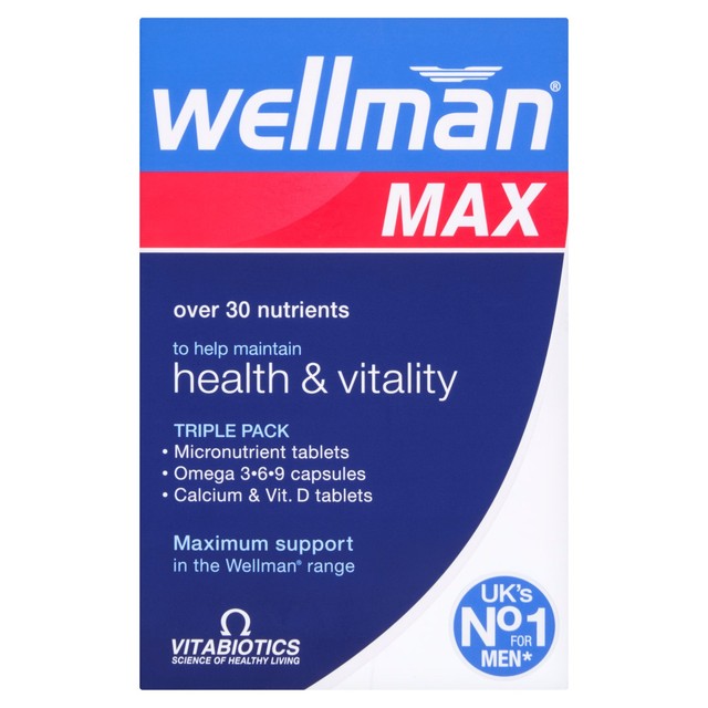 Vitabiotics Wellman Max multivitamin supplement 84 pack (British brand)