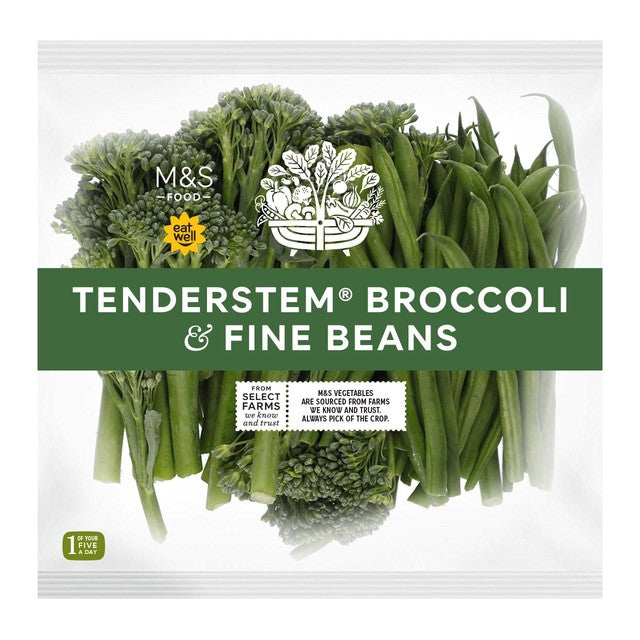 M&S Tenderstem Broccoli and Fine Beans 400g, imported from the UK