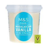 M&S Madagascan vanilla icing 400g, imported from the UK