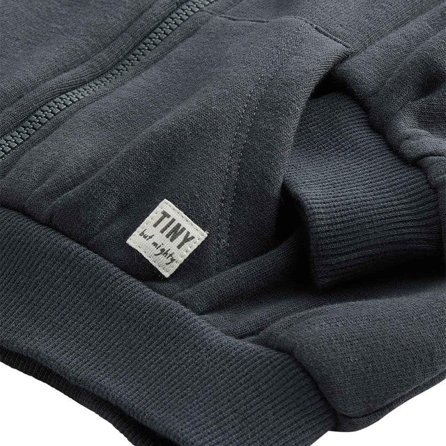 M&S Tommy zip up hoodie charcoal 6-9 months, imported from the UK
