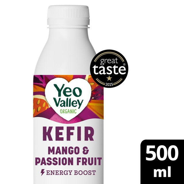 Yeo Valley kefir drink mango and passionfruit 500ml (British brand)