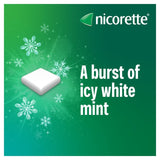Nicorette icy white nicotine gum 2mg 105 pieces, imported from the UK