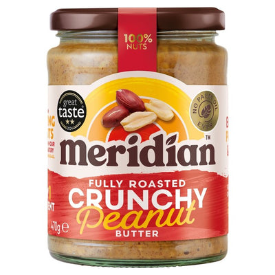 Meridian Crunchy Peanut Butter 100% Nuts 470g