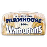 Warburtons soft white farmhouse loaf thick sliced 800g (British brand)