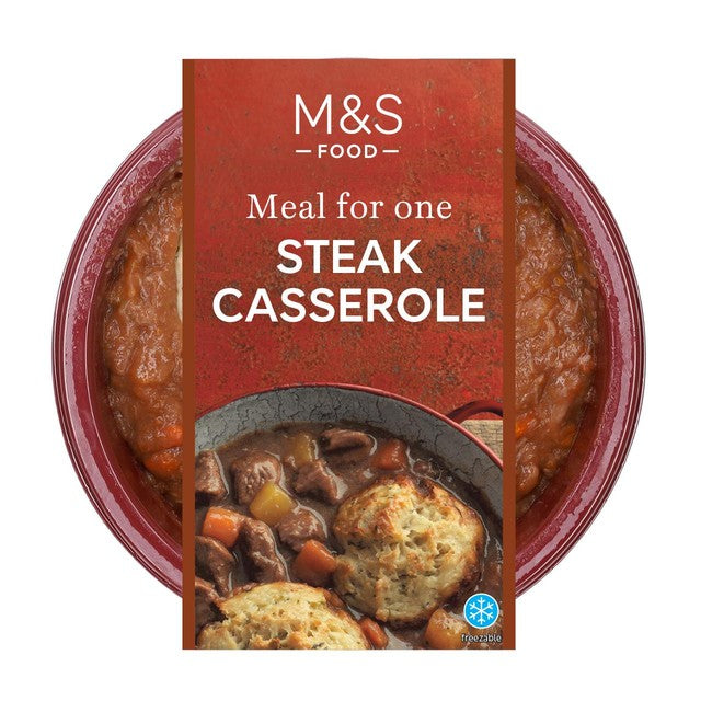 M&S Steak Casserole with Dumplings & Gravy 450g, imported from the UK