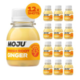 MOJU Ginger Vitality Shot 12 x 60ml multipack, imported from the UK