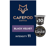 CafePod Black Velvet coffee pods 10 pack - British product