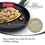 Prestige 9x Tougher Aluminium Non-Stick Frying Pan 21cm, imported from the UK
