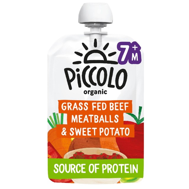 Piccolo sweet potato beef baby food pouch 130g, imported from the UK