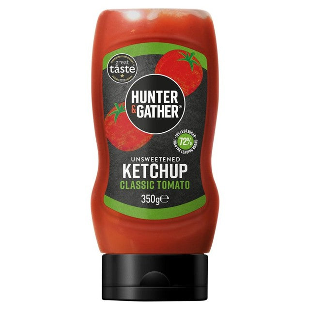 Hunter & Gather unsweetened tomato ketchup 350g, UK version