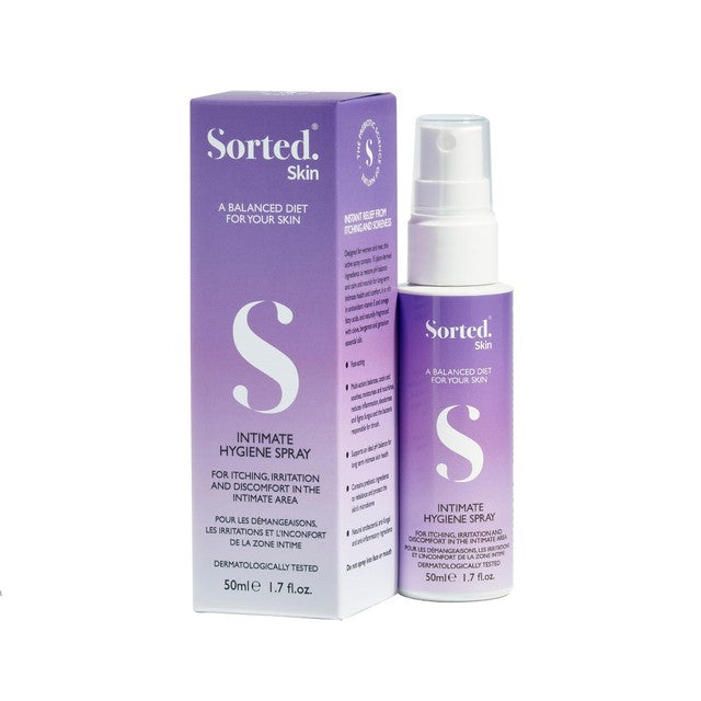 Sorted Skin Intimate Hygiene Spray Prebiotic Microbiome Based 50ml (British brand)