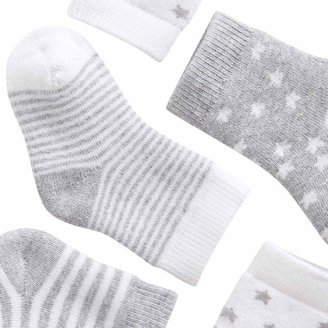 M&S Terry Stars Socks Newborn, imported from the UK