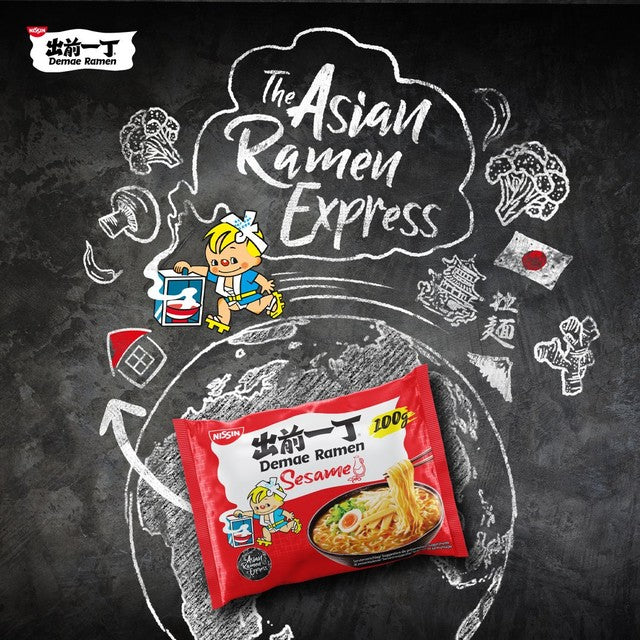 Nissin ramen noodles chicken 100g, imported from the UK