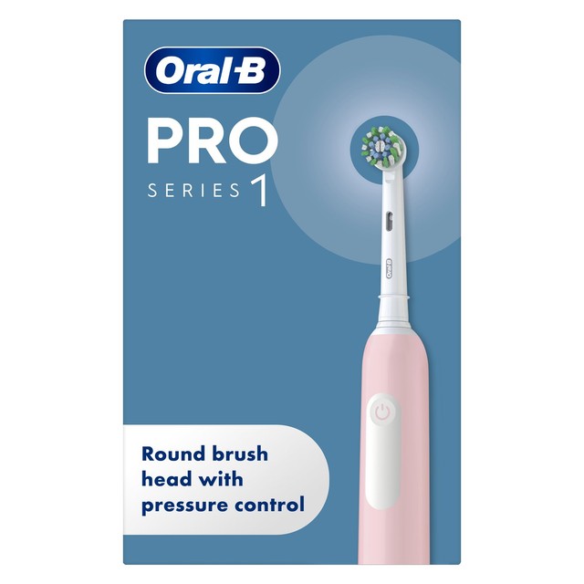 Oral-B Pro 1 Cross Action pink toothbrush, imported from the UK