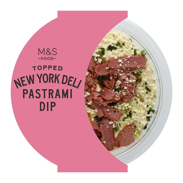 M&S New York Deli Pastrami Dip 170g, imported from the UK