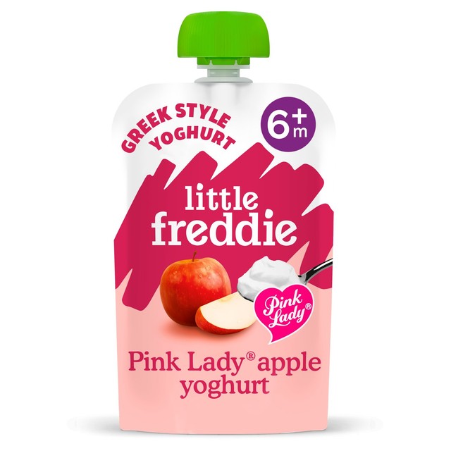 Little Freddie Pink Lady Yoghurt Pouch 6 pack, UK version