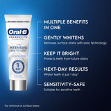 Oral-B 3D White Clinical Intensive Whitening Mint Fusion toothpaste 75ml, imported from the UK