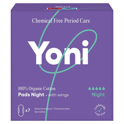 Yoni Økologiske nattbind 7-pakning