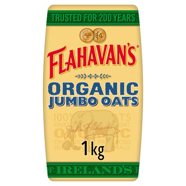 Flahavan's organic jumbo oats 1kg - British product