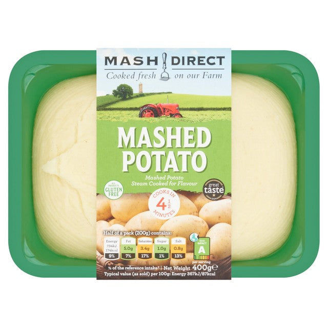 Mash Direct mashed potato Maris Piper 400g, imported from the UK