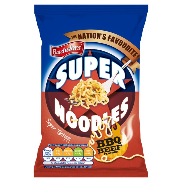 Batchelors Super Noodles BBQ beef flavour 90g - British product