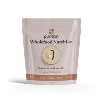 Purition Macadamia & Vanilje Wholefood Ernæringspulver 250g