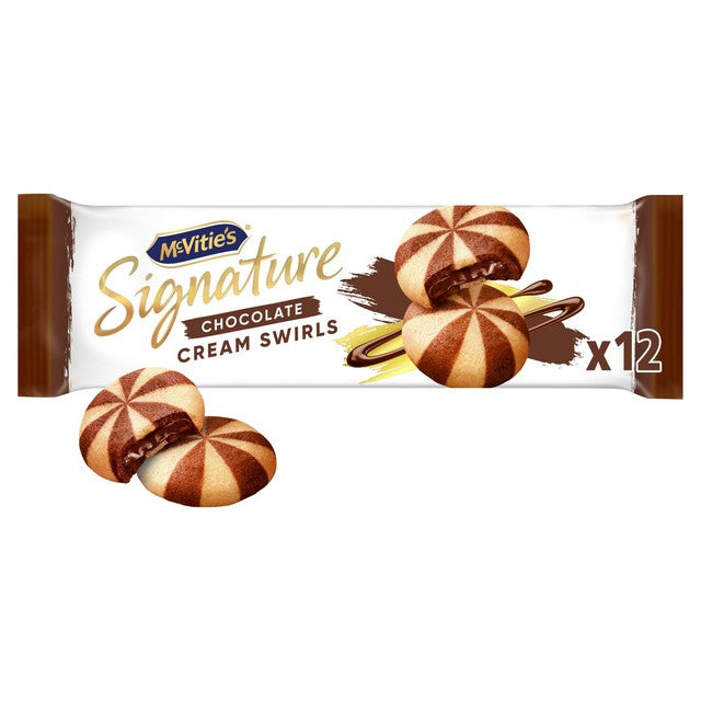 McVitie's chocolate cream swirls biscuits 142g, imported from the UK