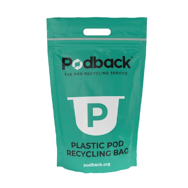 Podback Plastic Pod Recycling Bag, imported from the UK