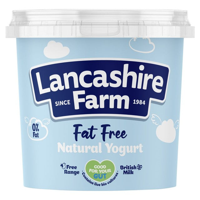 Lancashire Farm Natural Fat Free Bio Yogurt 1kg, UK version