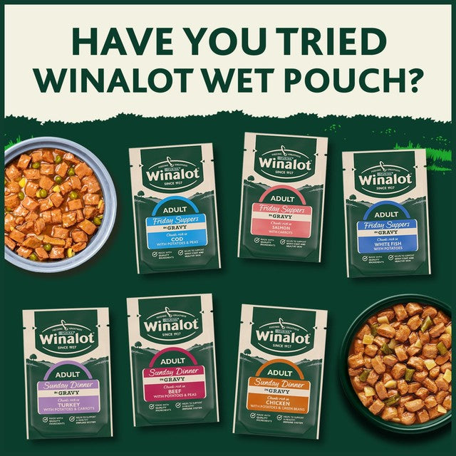 Winalot cod in jelly wet dog food 400g (British brand)