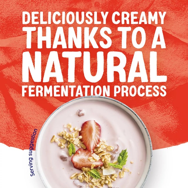 Alpro strawberry dairy-free soya yoghurt alternative 500g - British product