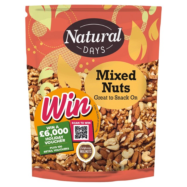 Natural Days mixed nuts 200g, imported from the UK