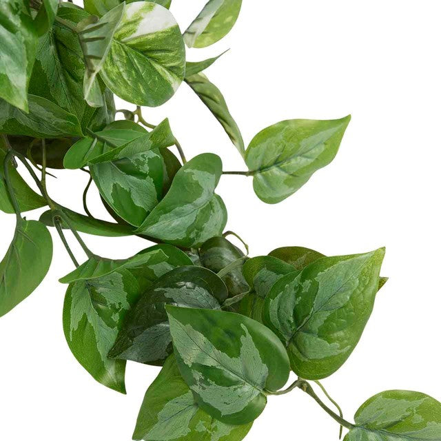 M&S artificial trailing pothos plant in cement pot, imported from the UK